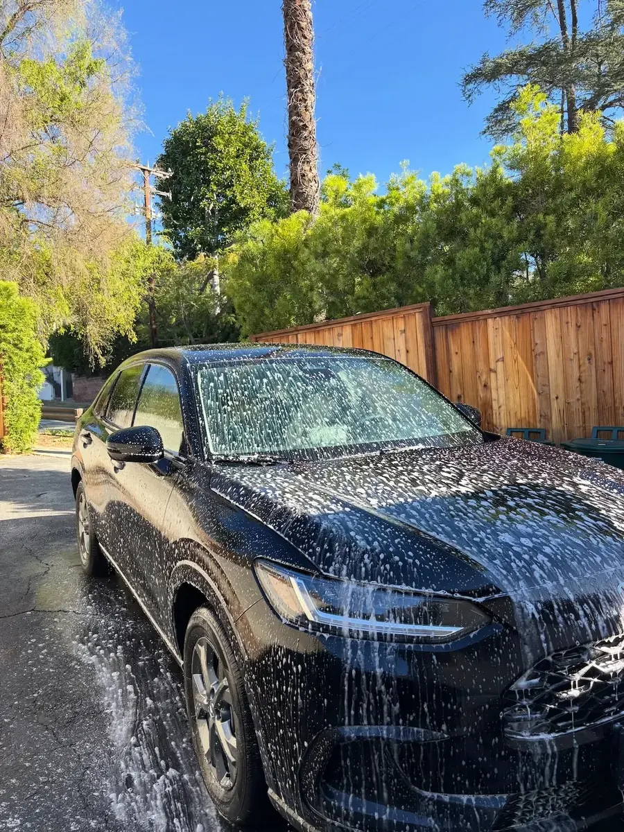 Exterior detail, foam wash and wheels